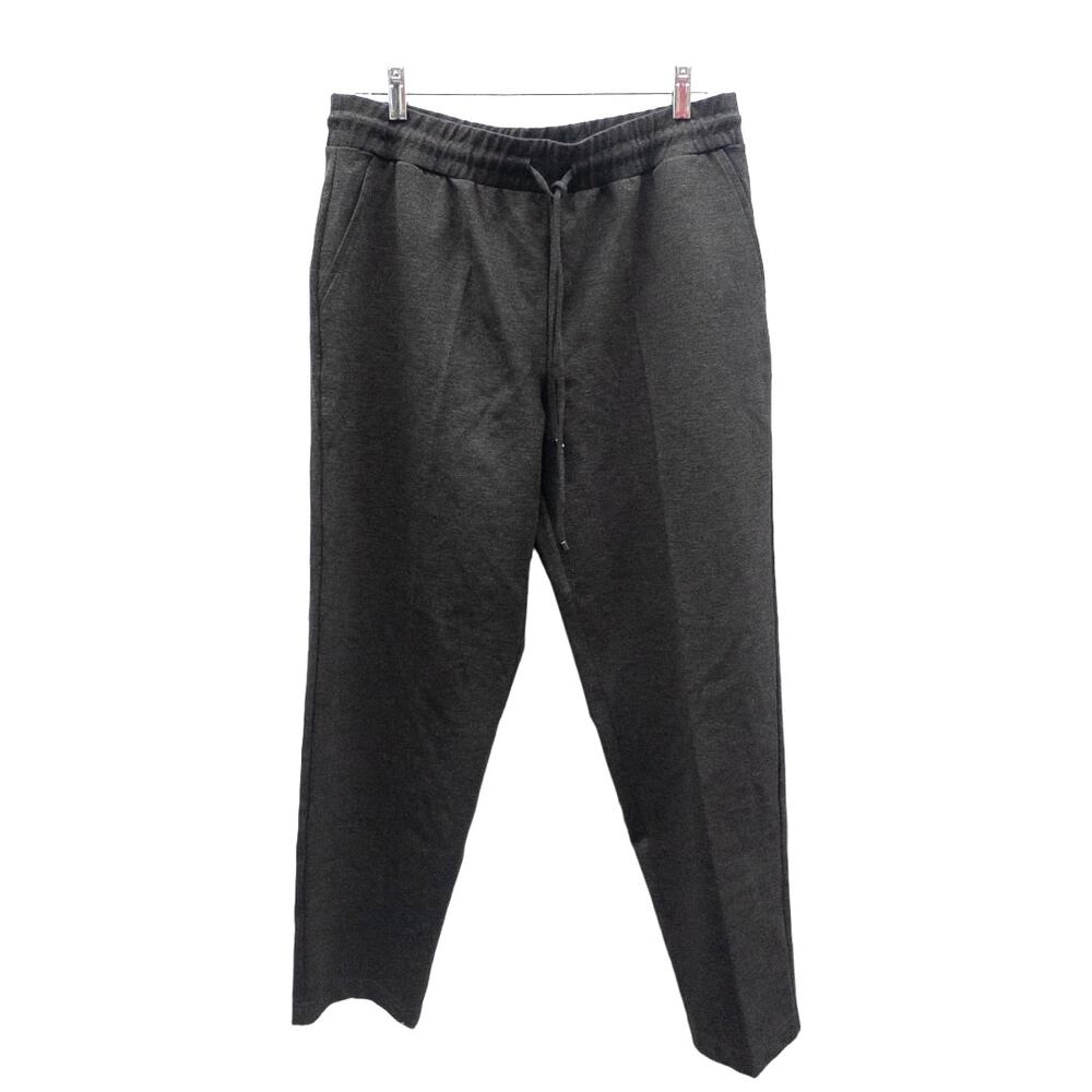 Liz Claiborne Drawstring Ankle Pants Women's Large Gray High Rise Soft Knit NWT